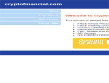 Tablet Screenshot of cryptofinancial.com